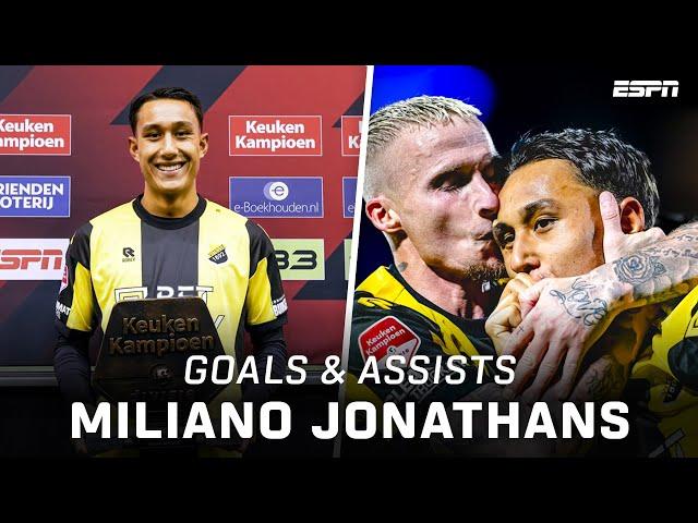 Alle GOALS & ASSISTS van MILIANO JONATHANS in de Keuken Kampioen Divisie 