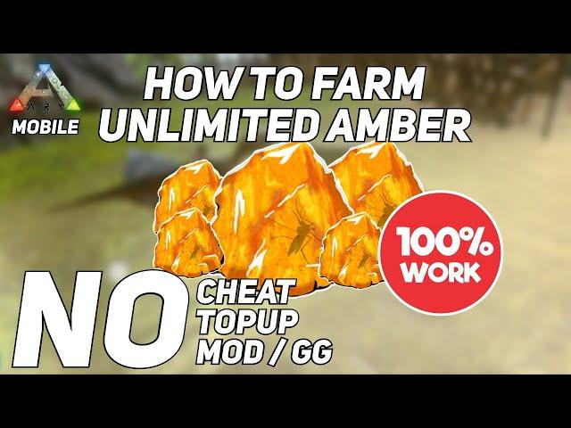 HOW TO GET FREE UNLIMITED ANCIENT AMBER! NO TOPUP IN ARK MOBILE!