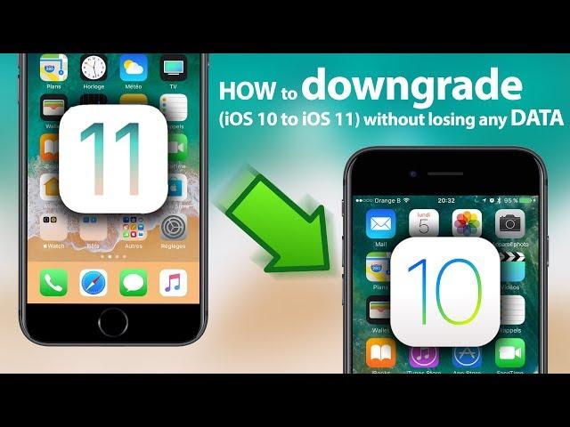 Downgrade iOS 11 Beta 2 or 1 to iOS 10.3.2 (WITHOUT LOSING DATA)