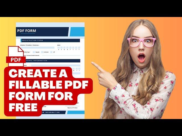 how to create a fillable pdf form for free