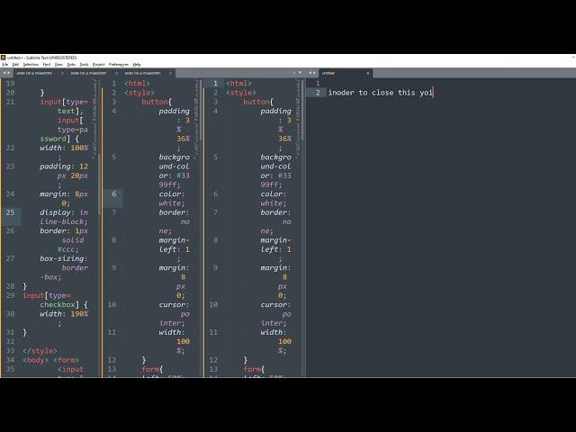 how to close or change the split view layout to single view in sublime text