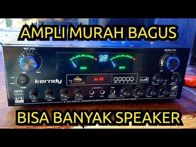 Review amplifier sunbuck kerndy av-888bt home theatre 5.1 subwofer  6 speaker sekaligus