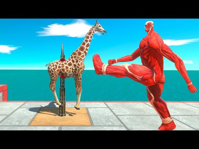 Who Can Avoid Spike and Colossal Kick - Animal Revolt Battle Simulator