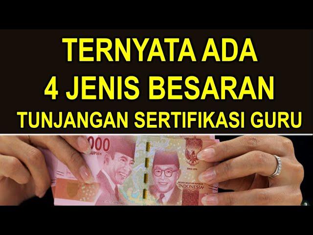 Ternyata ada 4 jenis besaran tunjangan sertifikasi guru tahun 2021-2022