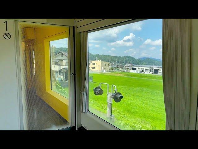 By the window of trains in Japan