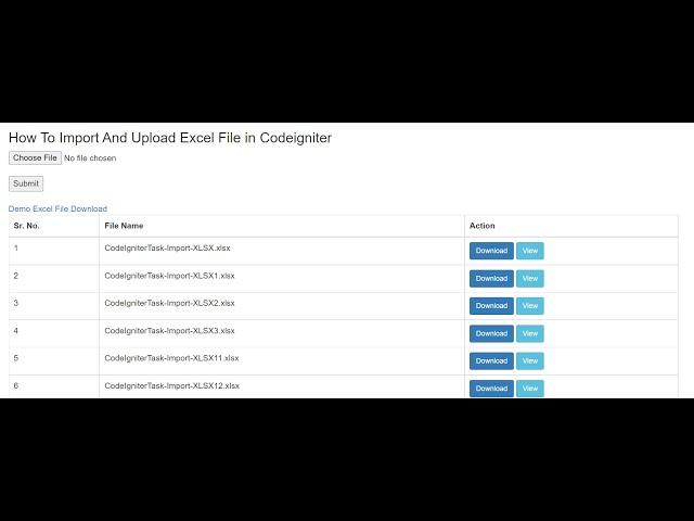 How To Import And Upload Excel File in Codeigniter