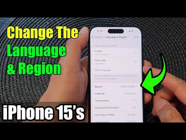 iPhone 15/15 Pro Max: How to Change The Language & Region