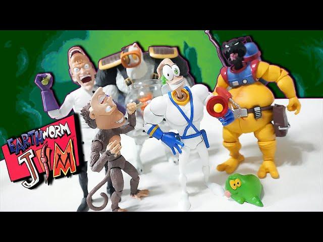 Earthworm Jim Premium DNA Wave 1 Action Figures Review