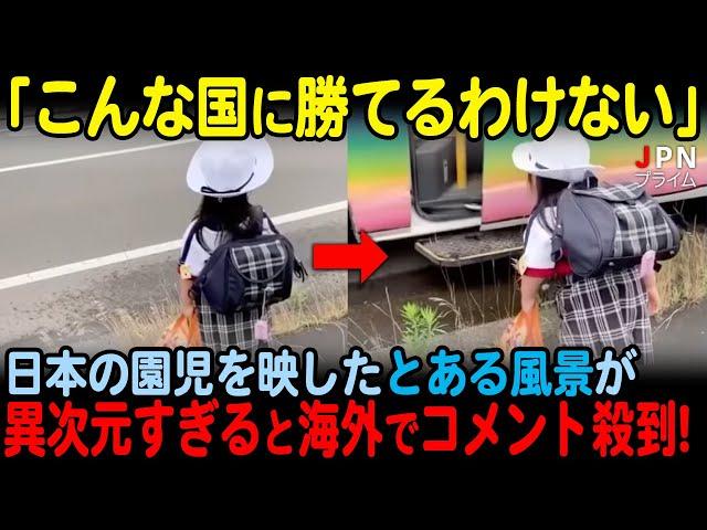 【海外の反応】「こんな国に勝てるはずがない」 日本の園児を映したとある風景が異次元すぎると海外でコメント殺到！