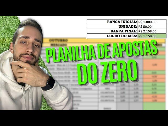 PLANILHA PARA GESTÃO DE BANCA DAS APOSTAS ESPORTIVAS - PASSO A PASSO