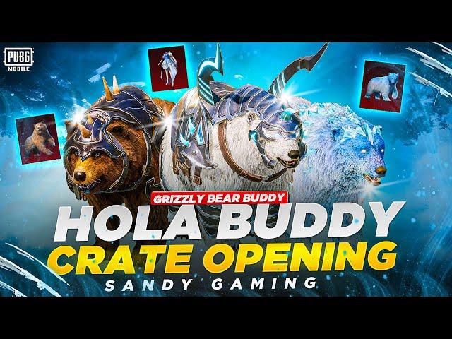 10 UC LUCK COMPANION HOLA BUDDY BEAR COMPANION CRATE OPENING PUBG MOBILE