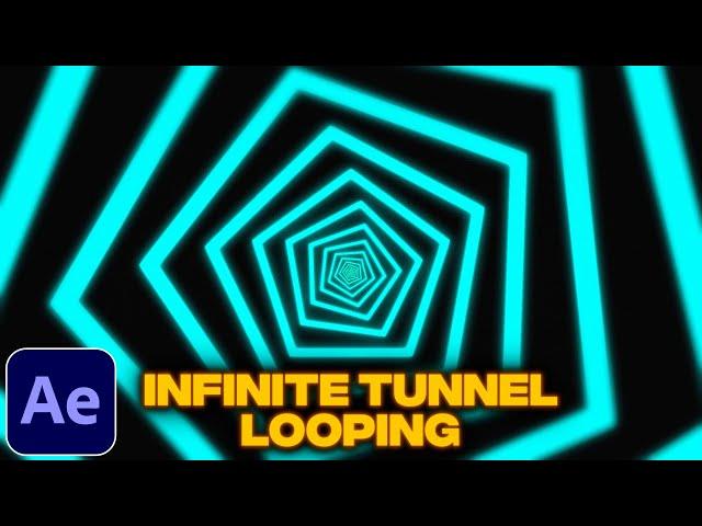 Infinite Looping Tunnel Tutorial in After Effects | Trippy Tunnel Loop | No Plugins