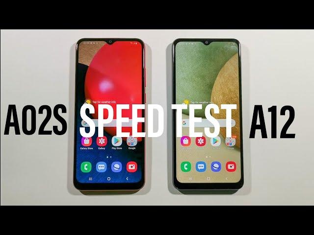 Samsung A02s vs Samsung A12 Comparison Speed Test