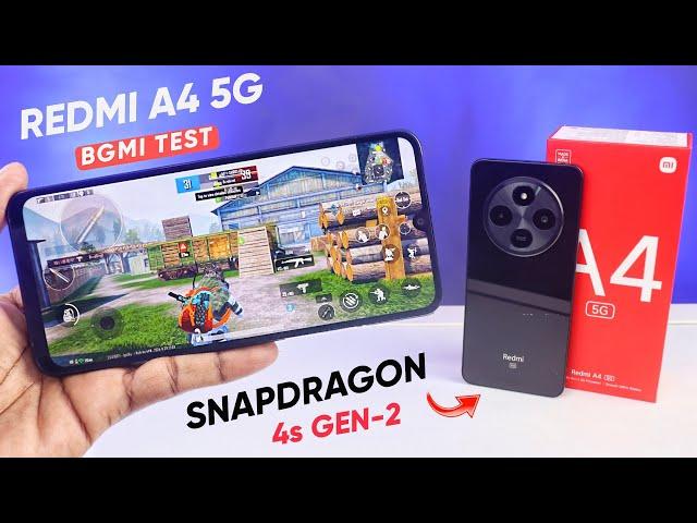 Redmi A4 5G PUBG-BGMI Test Snapdragon 4s Gen-2