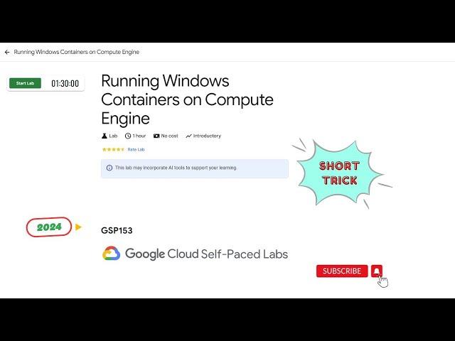 Running Windows Containers on Compute Engine [With explanation️ ] || GSP153 || GCAF || GCP || NEW