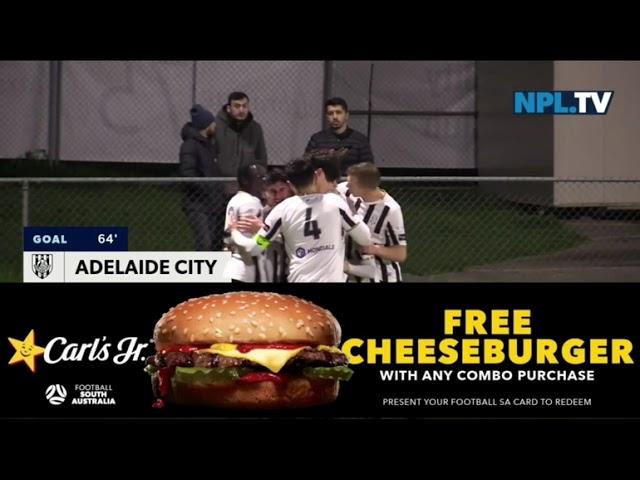 Asad Kasumovic with a  of a goal - Adelaide City FC Vs Raiders 17/08/2021