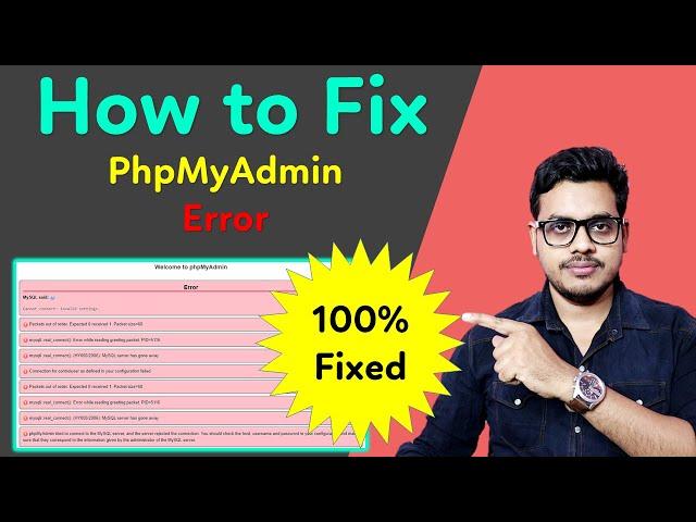 How to solve phpmyadmin access denied error | Xamp server invalid setting error [Fixed]