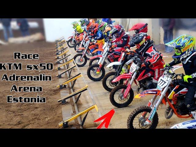 SuperCross #Motokids  race KTM SX50 #TimaKuleshov 7years  Adrenalin Arena Estonia 09.02.2020 4K HD