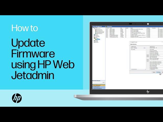 How to update firmware using HP Web Jetadmin (WJA) | HP Support