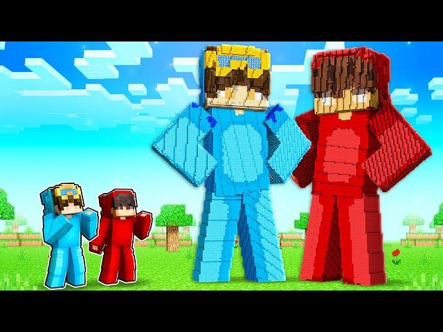 Nico vs Cash STATUES House Battle In Minecraft!