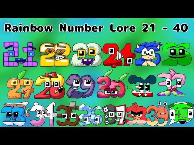 MSMDanielBlue Rainbow Number Lore 21 - 40 (Official)