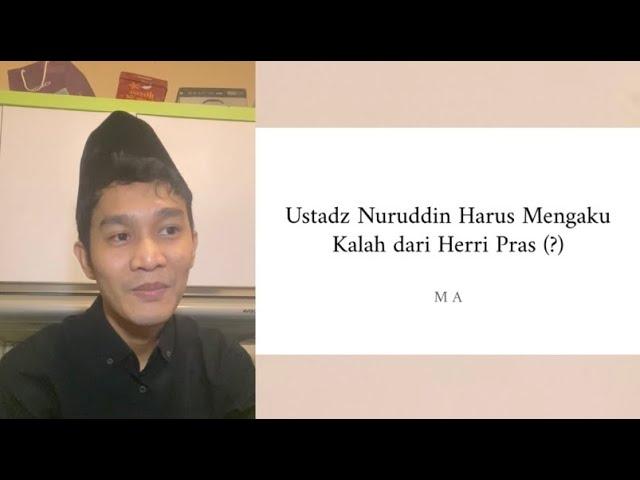 Runtuhnya Logika Ustadz Nuruddin dalam Ilmu Kalam (?) | APFM-2 PuisiAlam-1