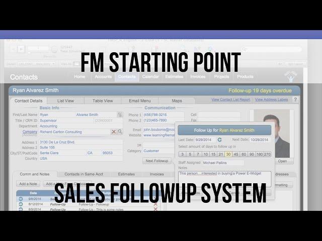 FileMaker Sales Followup System in FM Starting Point 4.1