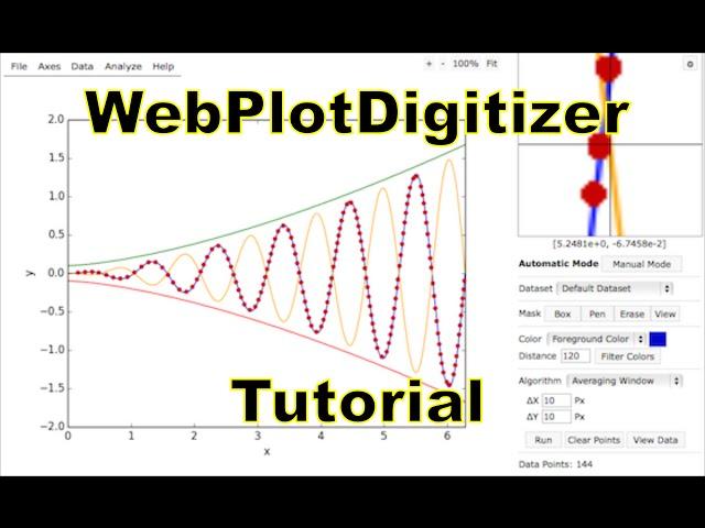 WebPlotDigitizer Tutorial 3.6+ (Watch at 720p)