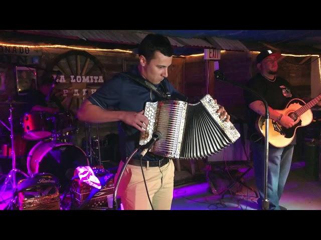 Jon Paul Trejo at La Lomita Park with Konjunto Kompaz playing polkas