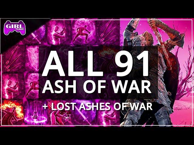 ALL 91 Ash of War Locations & Showcase + ALL Lost Ashes of War  | Elden Ring Guides