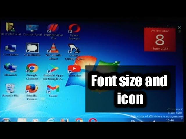 How To Change Font Size In Windows 7 || Windows 7 Font Size Setting In Hindi 2022 #itsmohitbhai #pc