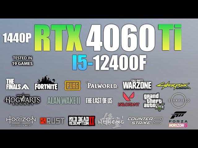 RTX 4060 Ti + I5 12400F : 1440p Gaming Test