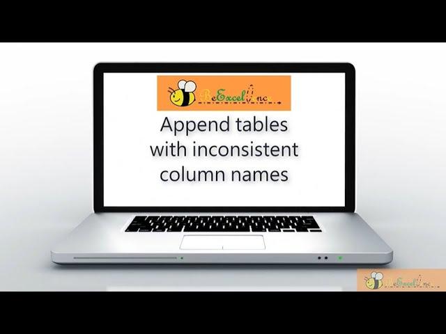 Append Tables with Inconsistent Column Names with #Excel #PowerQuery