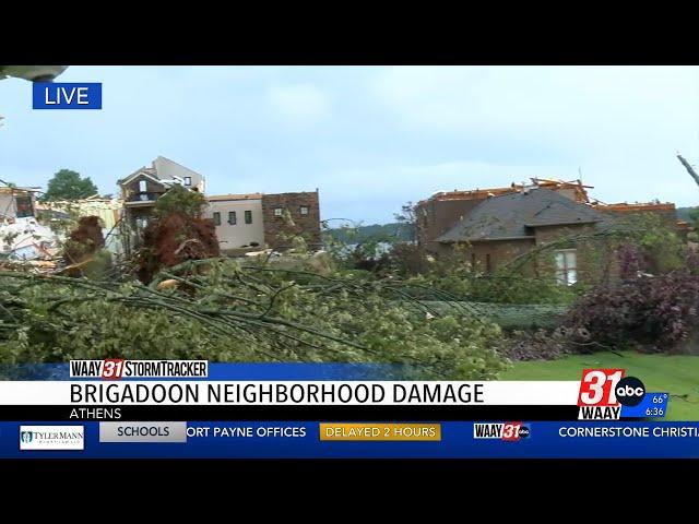 Tornado topples waterfront homes in Athens
