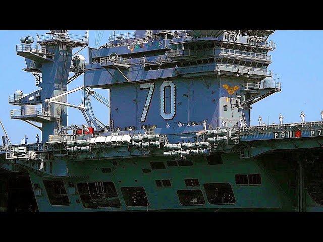 VERY LARGE ARRIVAL: 100,000 Ton Supercarrier USS Carl Vinson (CVN 70) Returns Home To San Diego!