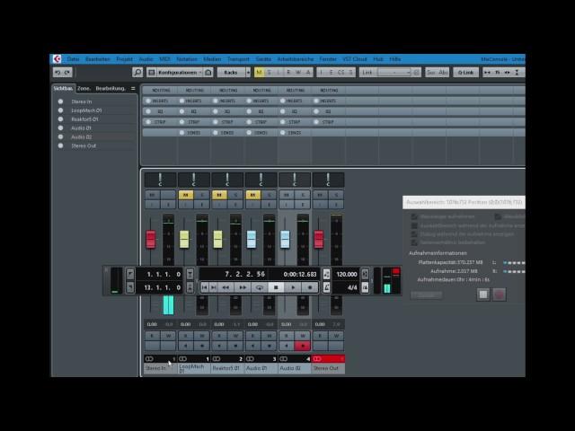 Recording Loopmash in Cubase