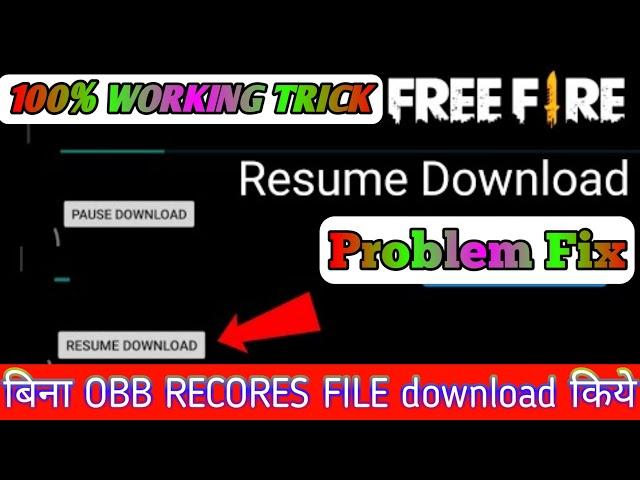 How to Fix Free Fire Resume Download Problem || solve resume download error in free fire