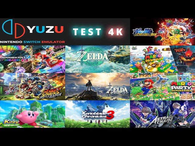 Yuzu Nintendo Switch Emulator Gameplay - Test 10 Games 4K 60FPS RX 6700 XT Ryzen 5 5600X