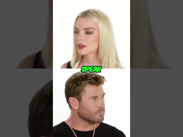 How Do Anya Taylor Joy and Chris Hemsworth Speak Spanish So Well #hollywood #movie #interview #actor