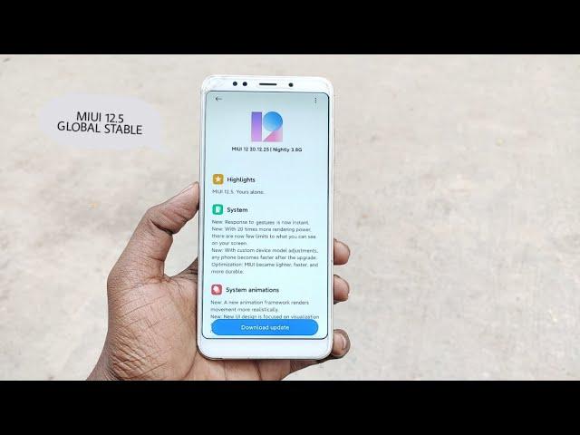 Official MIUI 12 5 Global Stable Update For Redmi Note 5 & Xiaomi | MIUI 12.5 Update