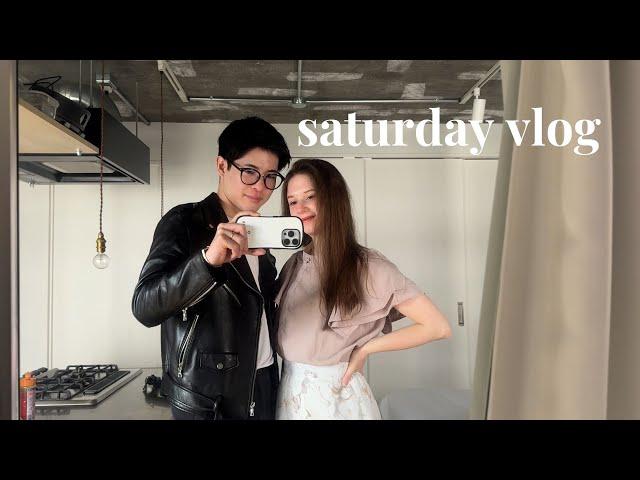 daily vlog | couple morning routine 🪴 sakura  picnic  korean barbecue in Tokyo 