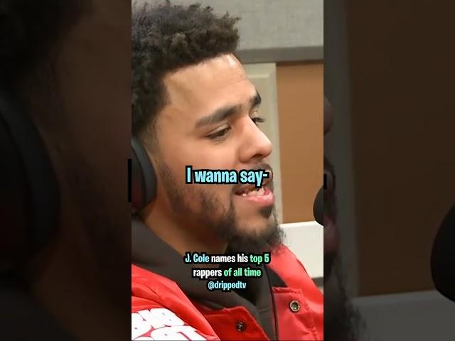 J. Cole Names His Top 5 Rappers of All Time 