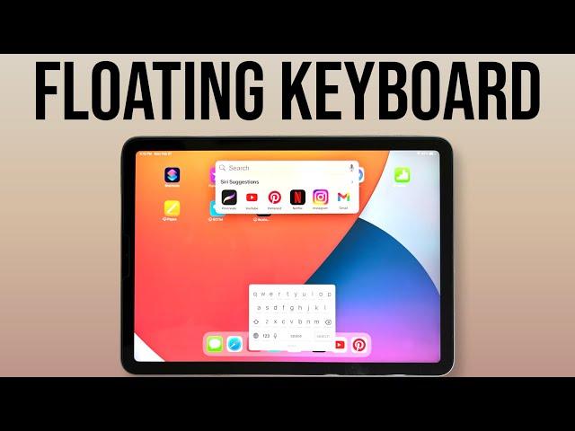 Activate and deactivate Floating keyboard on Apple iPad