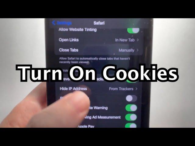 Safari for iPhone: How to Enable Cookies (iOS 15)