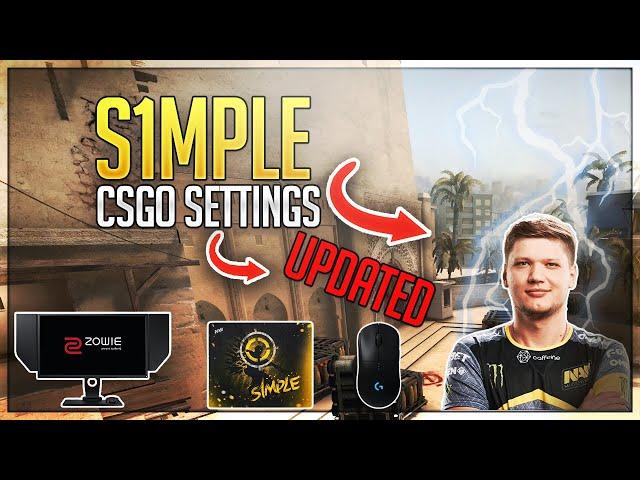 (UPDATED!) S1MPLE CSGO Settings + Peripherals (2020)