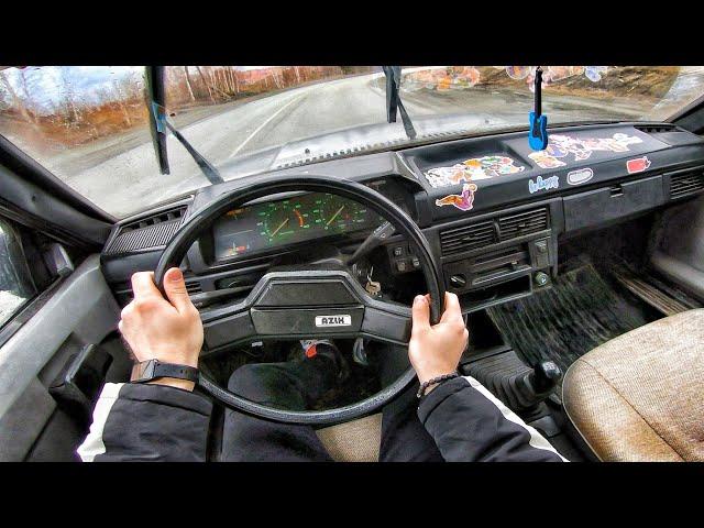 1991 MOSKVICH 2141 1.6 MT - POV TEST DRIVE