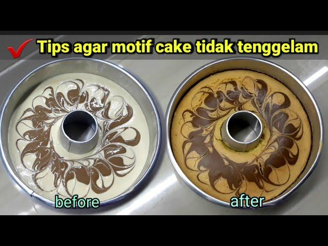 TIPS MOTIF BOLU TIDAK TENGGELAM  / RESEP BOLU JADUL MOTIF TIDAK AMBLES