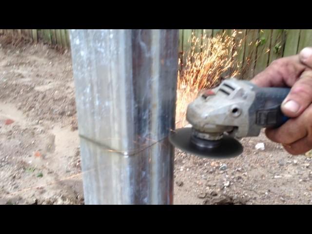 House restumping in Brisbane, How to cut metal posts safely and correctly part 2