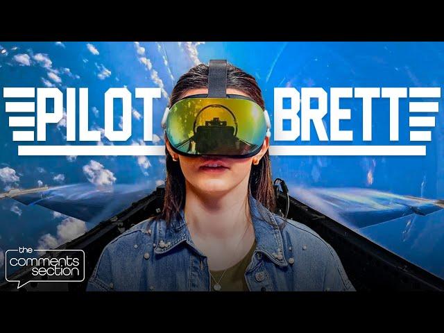 Brett Cooper Attempts A Flight Simulator