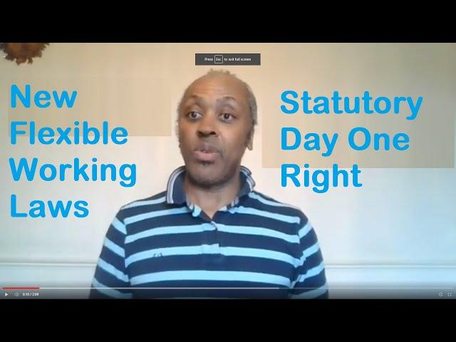 New UK Flexible Working Laws April 2024  - Day One Statutory Right to Flexible Working UK